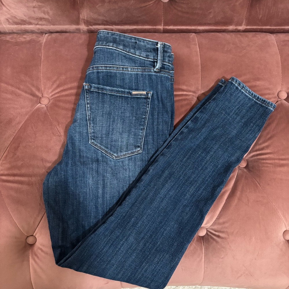 White House Black Market Dark Blue Skinny Jeans - Picture 7 of 10